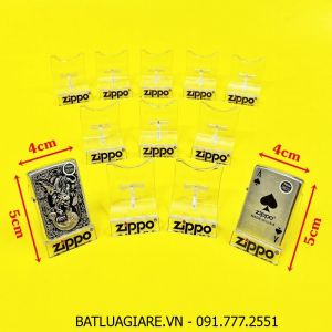 ĐẾ NHỰA TRƯNG BÀY ZIPPO (CÓ LOGO)