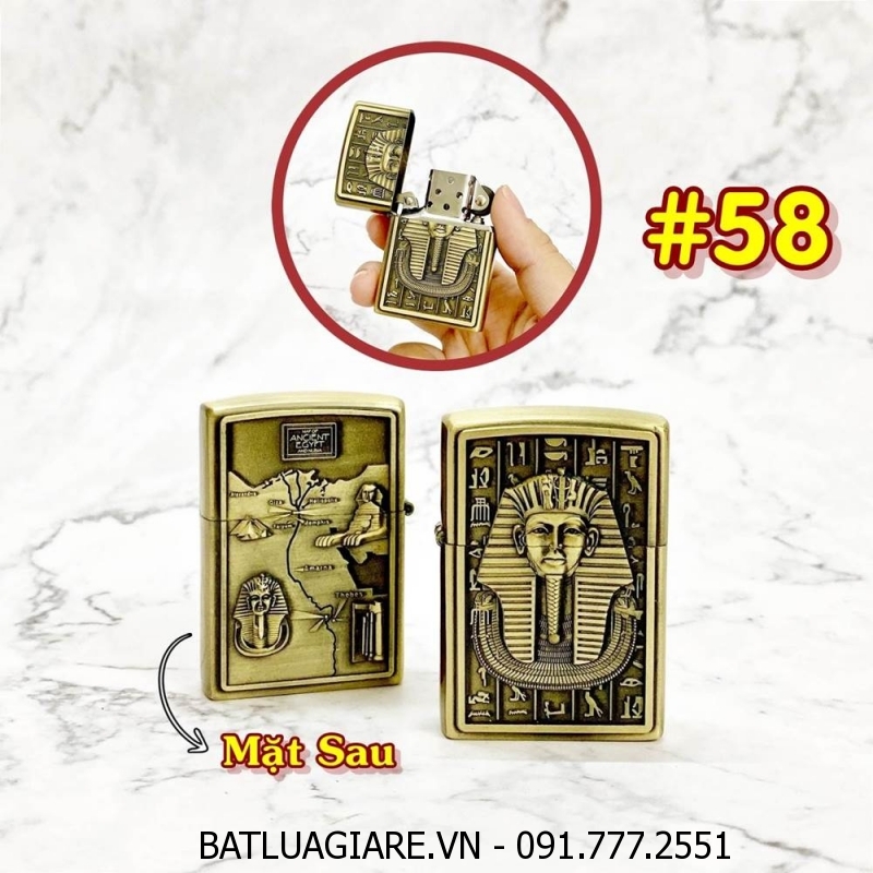 BÂT LỬA ZIPPO AI CẬP 2 MẶT HÌNH NỔI - (XÀI XĂNG) #58