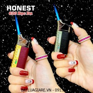 BẬT LỬA KHÈ HONEST 620 BỌC DA - (XÀI GAS)