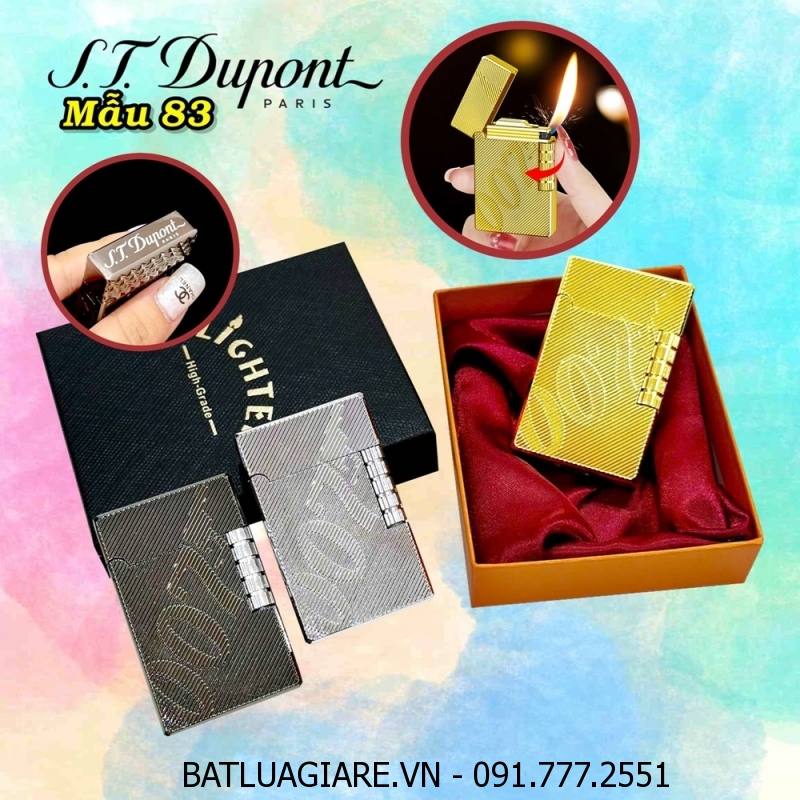 BẬT LỬA DUPONT ĐIỆP VIÊN 007 M-83 (S.T. DUPONT) (CÓ HỘP) - (XÀI GAS)