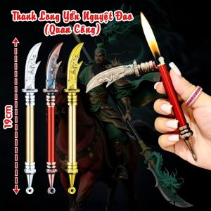 BẬT LỬA HÌNH CÂY ĐAO QUAN CÔNG (THANH LONG YỂN NGUYỆT ĐAO) (FULLBOX) - (XÀI GAS)