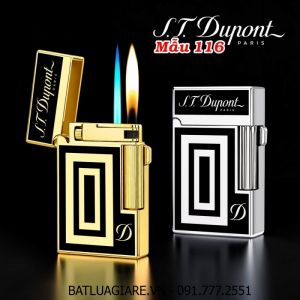 BẬT LỬA DUPONT 2 CHẾ ĐỘ LỬA CHỮ D M-116 (S.T. DUPONT) - (XAI GAS)