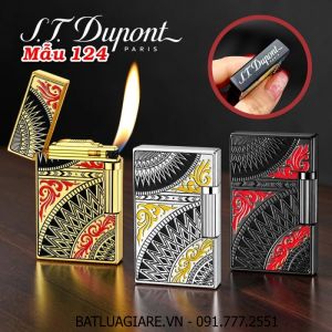 BẬT LỬA DUPONT HOA VĂN MANDALA DẬP NỔI M-124 (MẠN ĐÀ LA) (S.T. DUPONT) - (XÀI GAS)