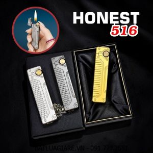 BẬT LỬA GAS ĐÁ THANH DÀI VÂN CƠ KHÍ HONEST 516 (CÓ HỘP) - (XÀI GAS)
