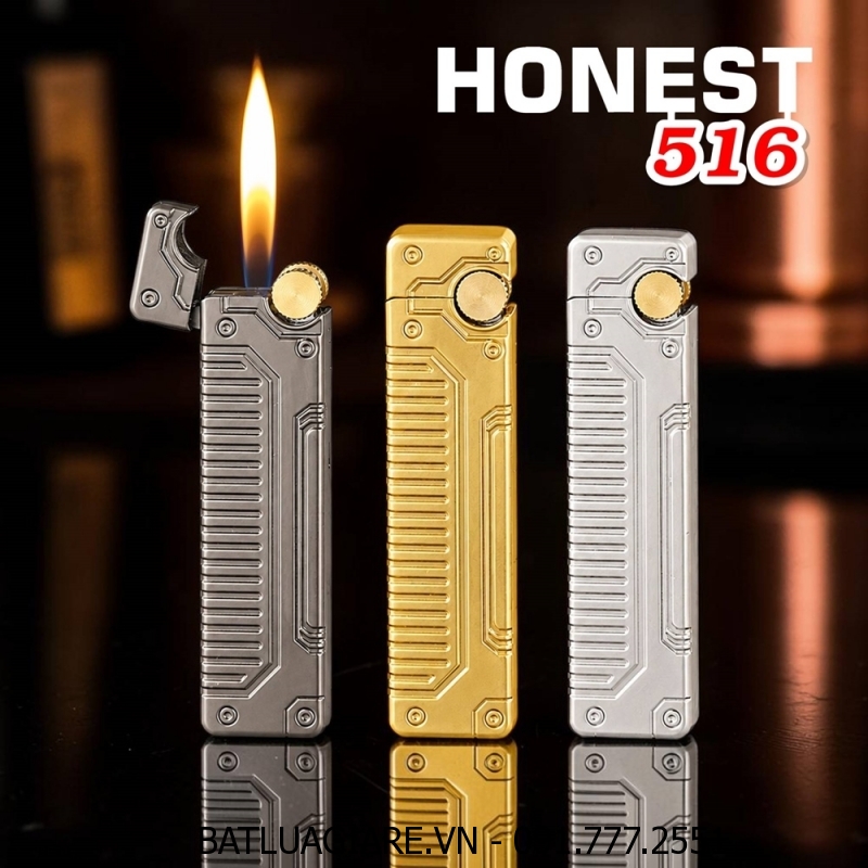 BẬT LỬA GAS ĐÁ THANH DÀI VÂN CƠ KHÍ HONEST 516 - (XÀI GAS)