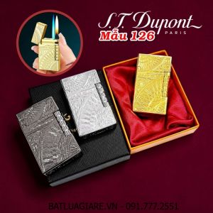 BẬT LỬA DUPONT 2 CHẾ ĐỘ LỬA HOA VĂN MANDALA DẬP NỔI M-126 (MẠN ĐÀ LA) (S.T. DUPONT) (CÓ HỘP) - (XÀI GAS)