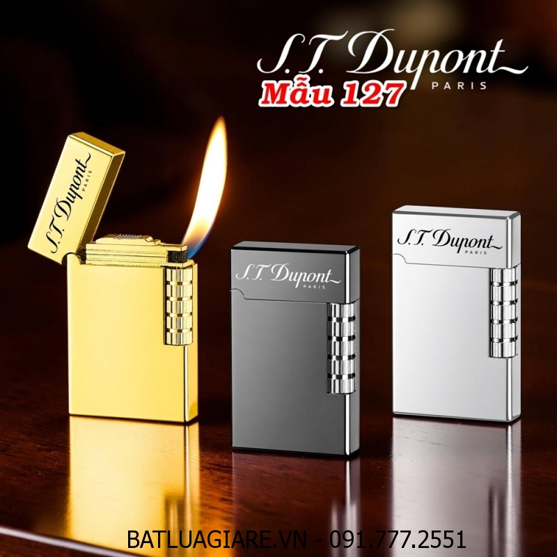 BẬT LỬA DUPONT TRƠN BÓNG M-127 (S.T. DUPONT) - (XÀI GAS)