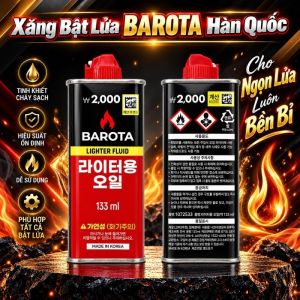 XĂNG BẬT LỬA BAROTA HÀN QUỐC 133ML (XĂNG HÀN QUỐC)