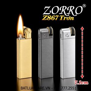 BẬT LỬA XĂNG ĐÁ ZORRO Z867 TRƠN - (XÀI XĂNG)