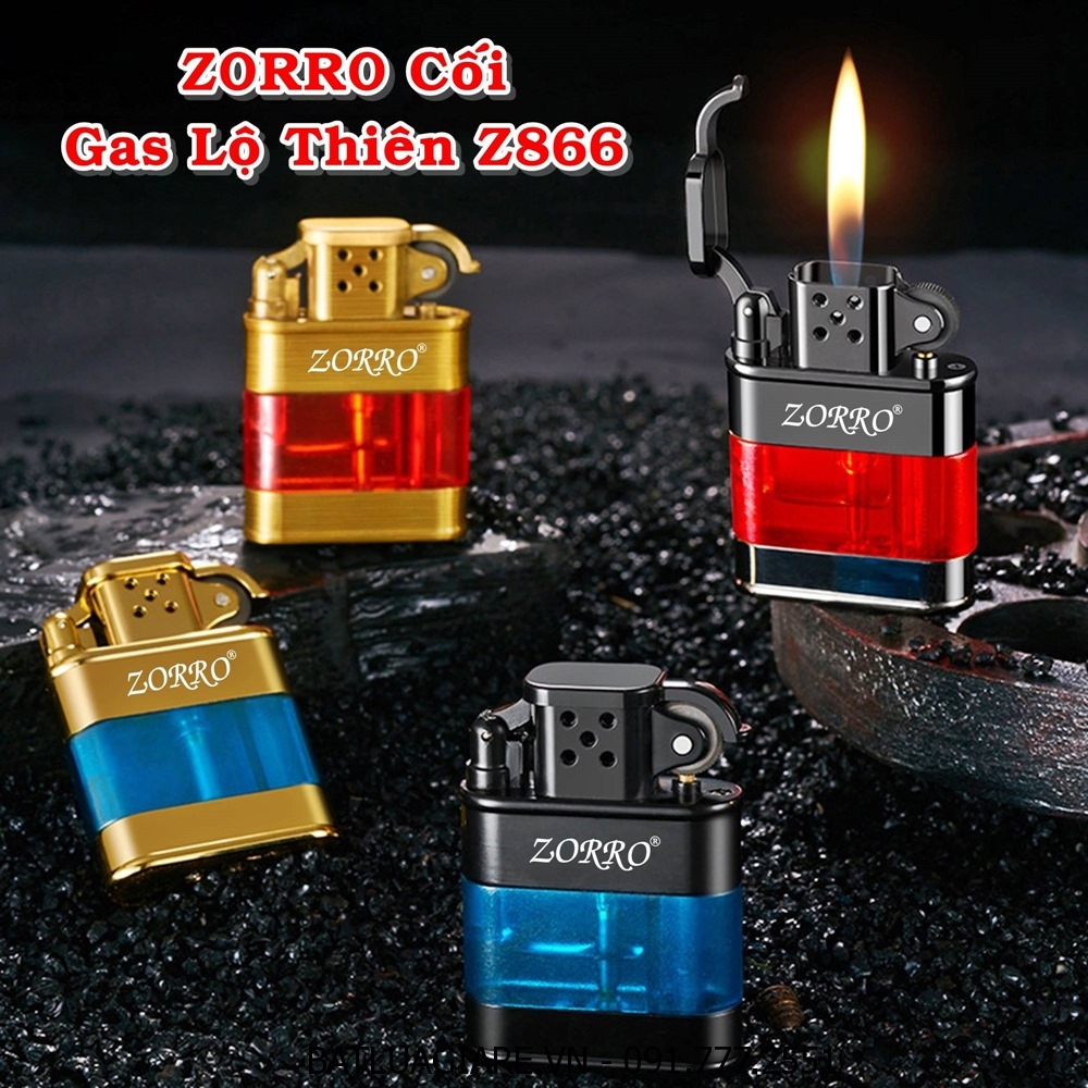 BẬT LỬA ZORRO CỐI GAS LỘ THIÊN Z866 - (XÀI GAS)