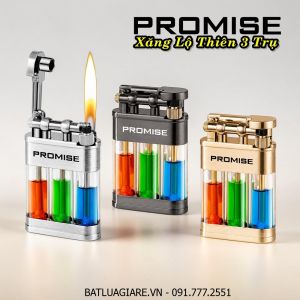 BẬT LỬA PROMISE XĂNG LỘ THIÊN 3 TRỤ - (XÀI XĂNG)